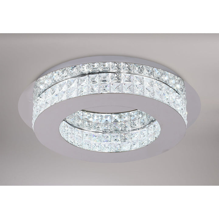 Nelson Lighting NL70469 Livia Ceiling Light LED Polished Chrome/Crystal