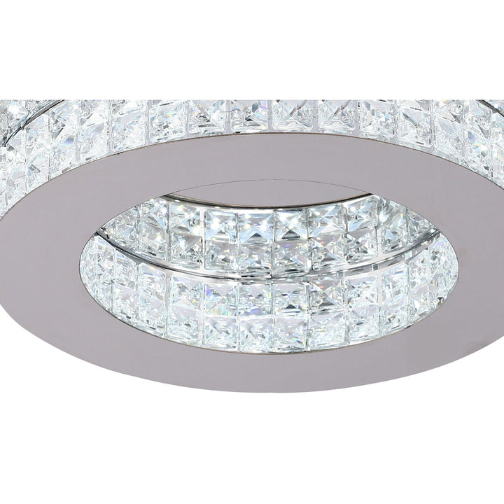 Nelson Lighting NL70469 Livia Ceiling Light LED Polished Chrome/Crystal