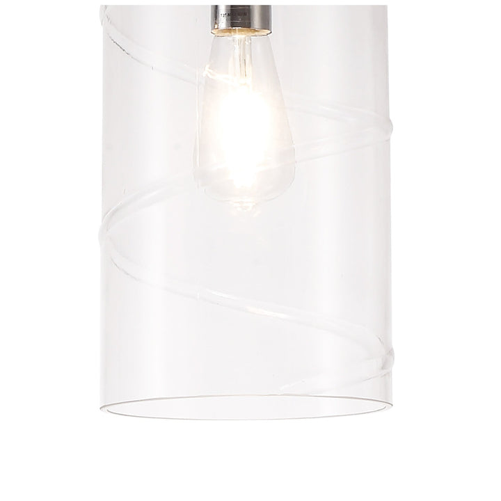 Nelson Lighting NL75689 Lucy Pendant 1 Light Polished Chrome/Clear