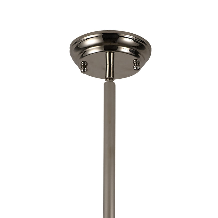 Nelson Lighting NL71039 Louis Pendant 1 Light Polished Nickel