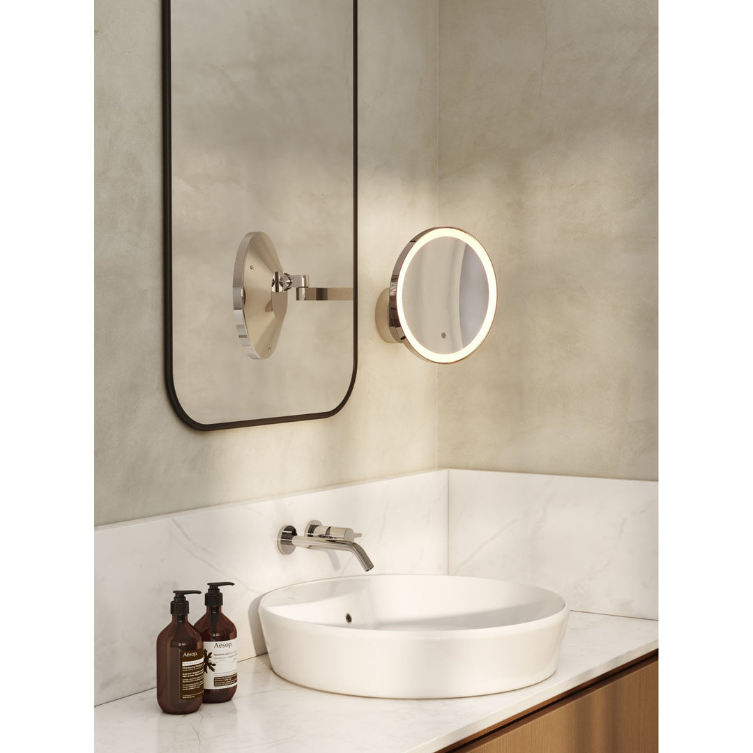 Astro 1447002 Nagoya 2 Light Bathroom Magnifying Mirror Polished Chrome