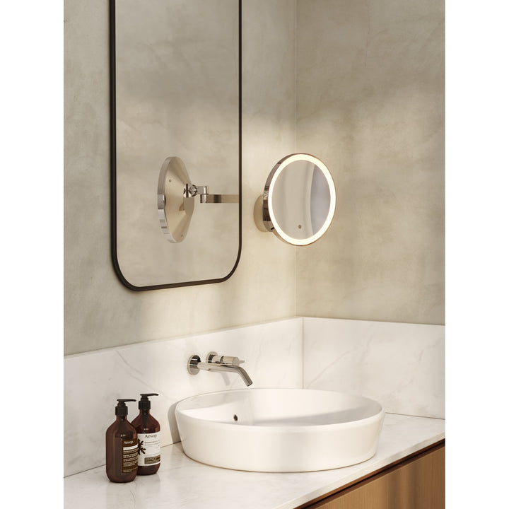 Astro 1447002 Nagoya 2 Light Bathroom Magnifying Mirror Polished Chrome