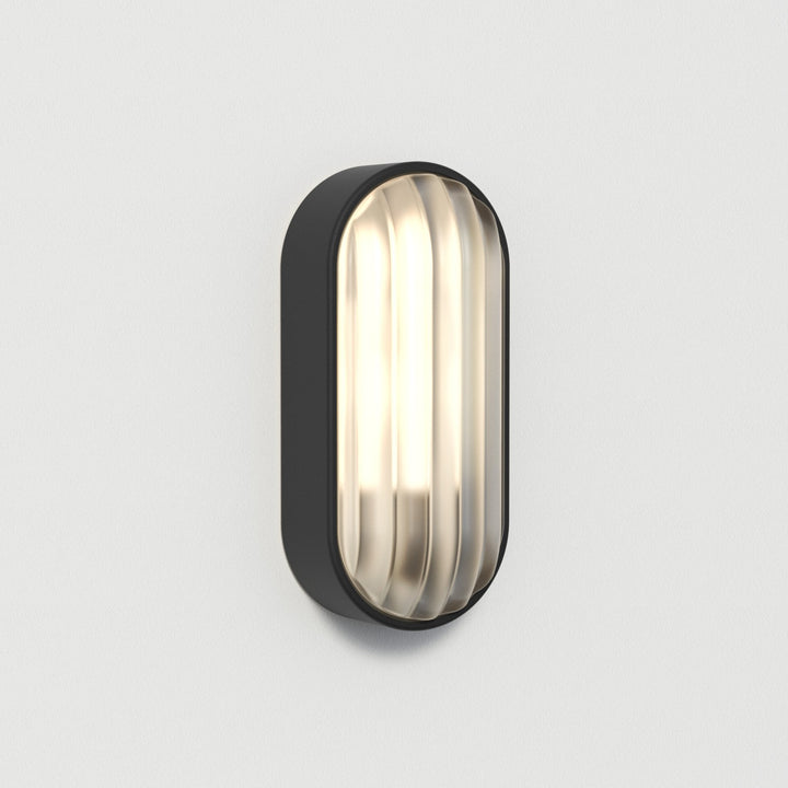 Astro 1032007 Montreal Oval Outdoor Wall Light Textured Black