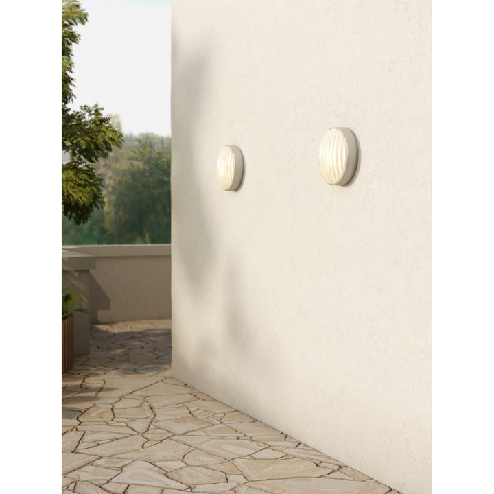 Astro 1032012 Montreal Round 300 Outdoor Wall Light Brushed Stainless Steel
