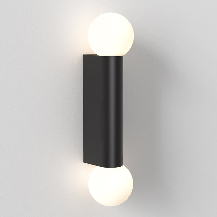 Astro 1459006 Ortona Twin Bathroom Wall Light Matt Black