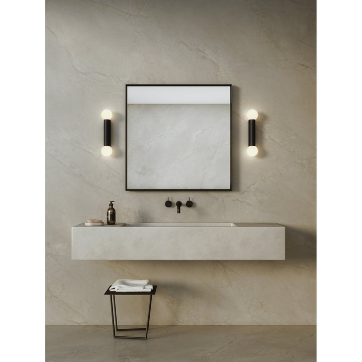 Astro 1459006 Ortona Twin Bathroom Wall Light Matt Black