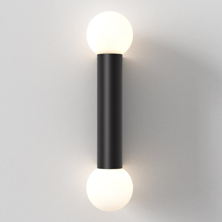 Astro 1459006 Ortona Twin Bathroom Wall Light Matt Black