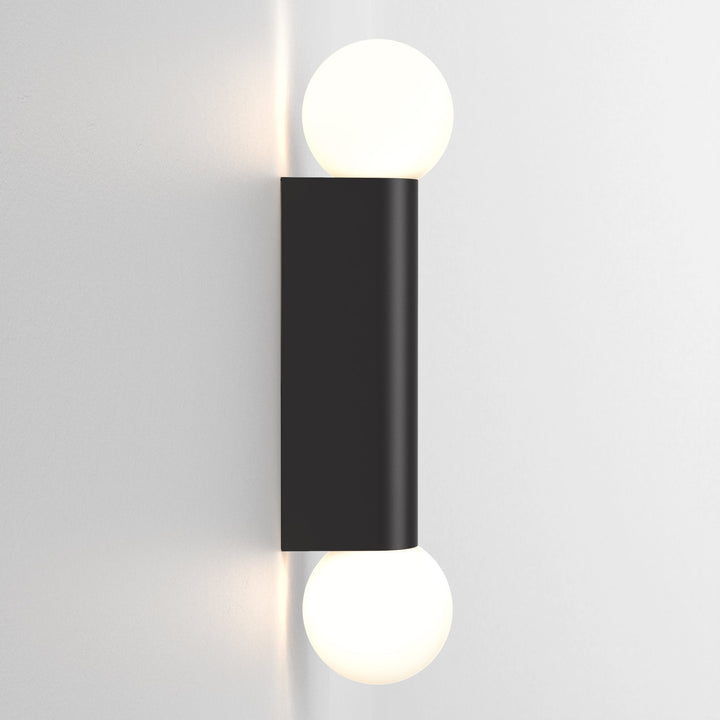 Astro 1459006 Ortona Twin Bathroom Wall Light Matt Black
