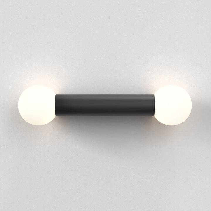 Astro 1459006 Ortona Twin Bathroom Wall Light Matt Black