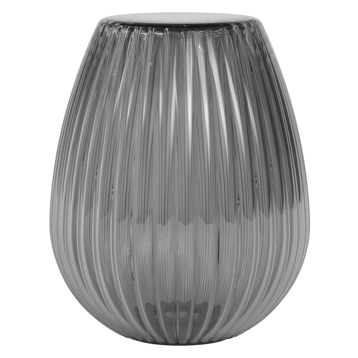 Astro 5036008 Tacoma Tulip Ribbed Glass Shade Smoke