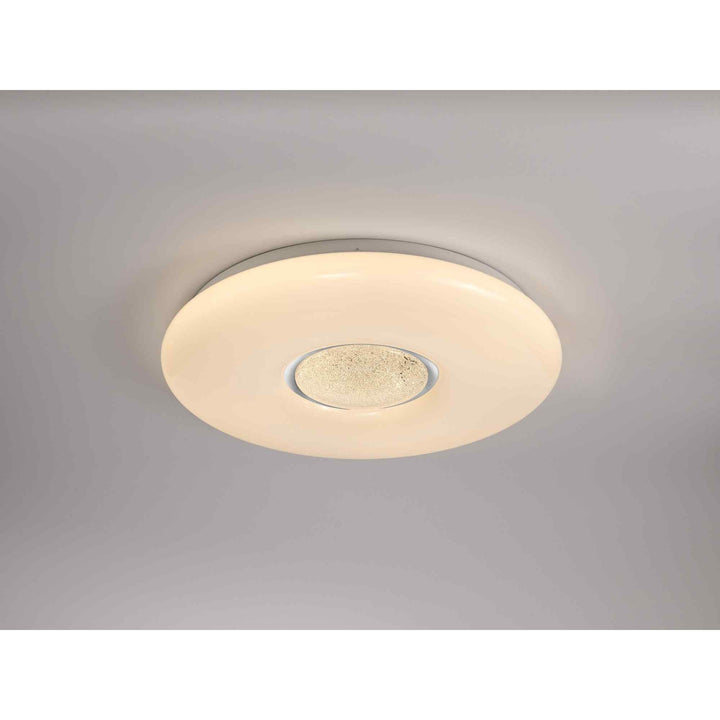Nelson Lighting NL70919 Madison Flush Ceiling Light LED CCT Switchable Opal White