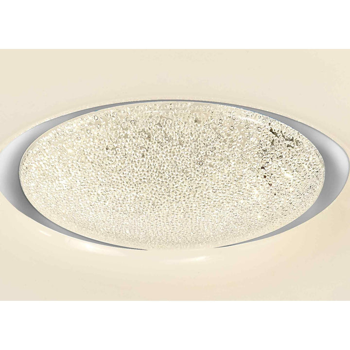 Nelson Lighting NL70919 Madison Flush Ceiling Light LED CCT Switchable Opal White