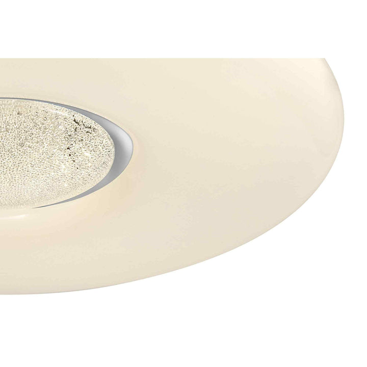 Nelson Lighting NL70919 Madison Flush Ceiling Light LED CCT Switchable Opal White
