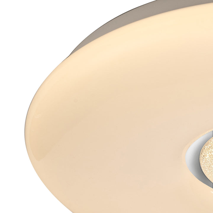 Nelson Lighting NL70919 Madison Flush Ceiling Light LED CCT Switchable Opal White