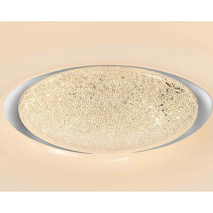 Nelson Lighting NL70919 Madison Flush Ceiling Light LED CCT Switchable Opal White