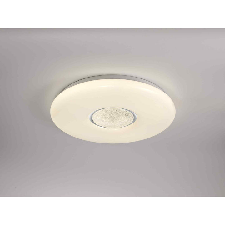 Nelson Lighting NL70919 Madison Flush Ceiling Light LED CCT Switchable Opal White