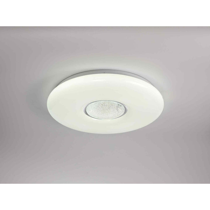 Nelson Lighting NL70919 Madison Flush Ceiling Light LED CCT Switchable Opal White