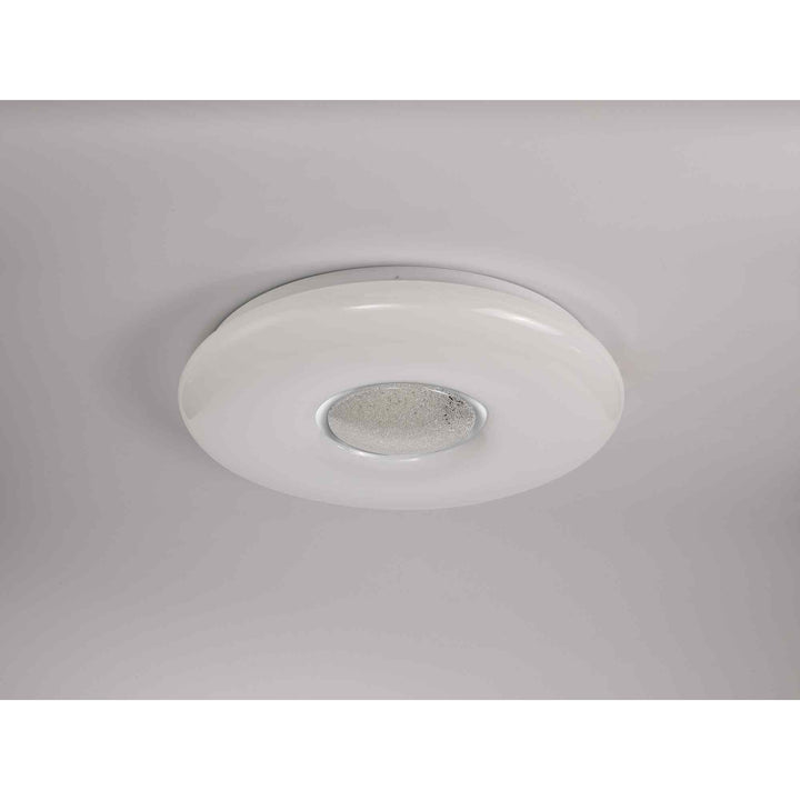 Nelson Lighting NL70919 Madison Flush Ceiling Light LED CCT Switchable Opal White