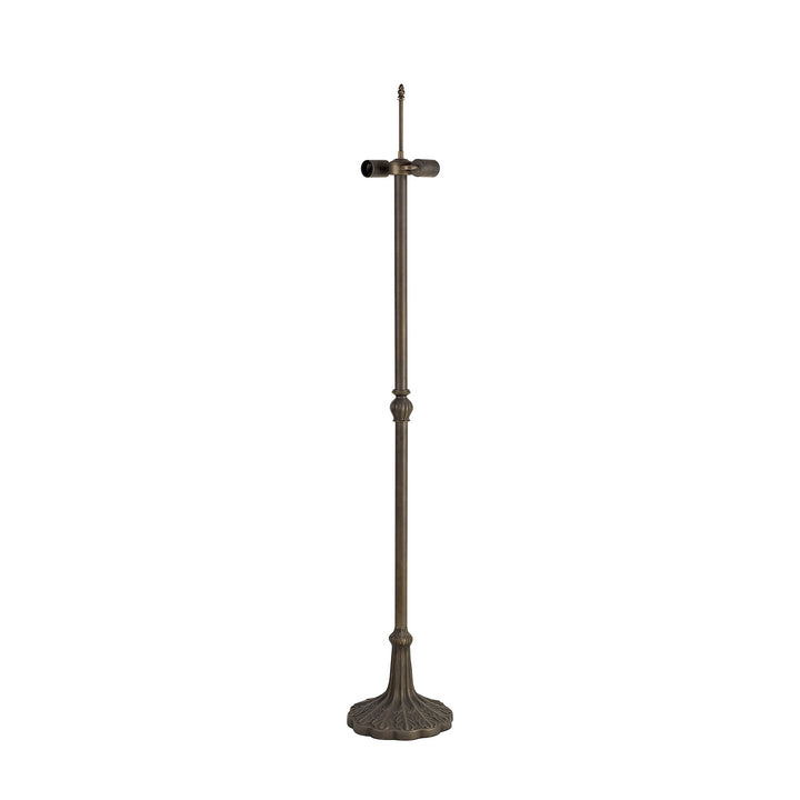 Nelson Lighting NL72959 Major Leaf Design Floor Lamp 2 Light Aged Antique Brass