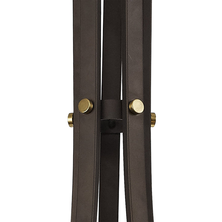 Nelson Lighting NL75529 Malcom Pendant 5 Light Brown Oxide/Bronze With Clear Glass Shades