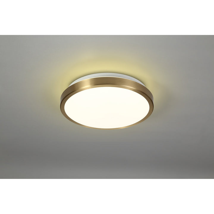 Nelson Lighting NL77579 Mama Bathroom Ceiling Light LED Soft Bronze/White