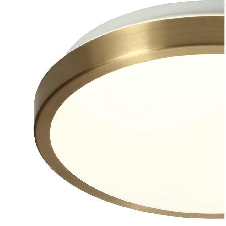 Nelson Lighting NL77579 Mama Bathroom Ceiling Light LED Soft Bronze/White