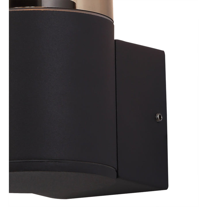 Nelson Lighting NL7775/SM9 Marc Outdoor Wall Lamp 1 Light Anthracite/Smoked