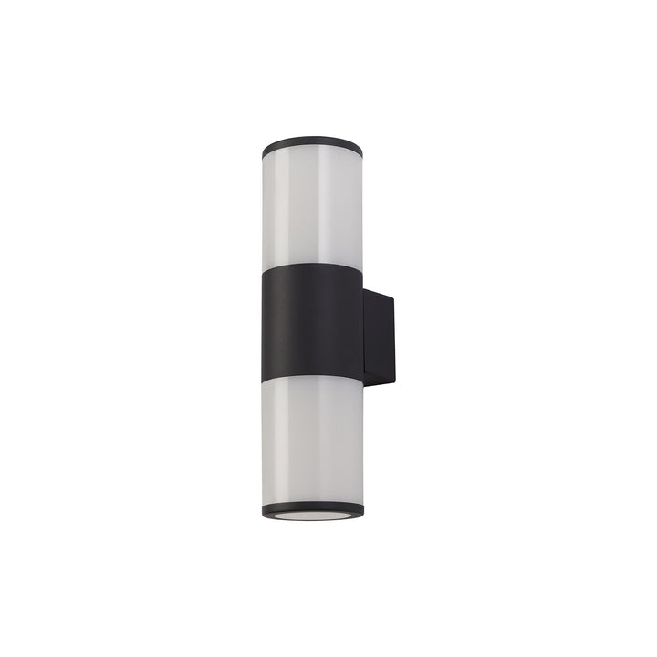 Nelson Lighting NL7776/OP9 Marc Outdoor Wall Lamp 2 Light Anthracite/Opal