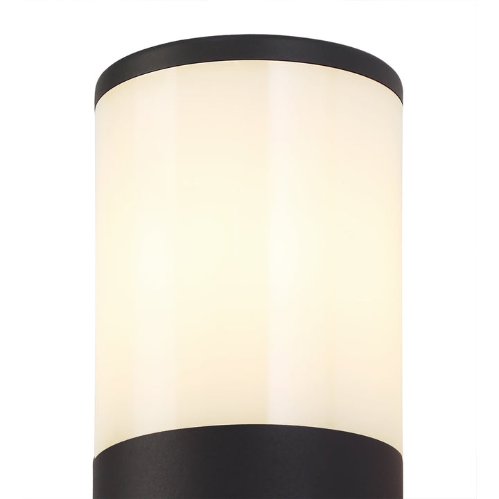 Nelson Lighting NL7776/OP9 Marc Outdoor Wall Lamp 2 Light Anthracite/Opal