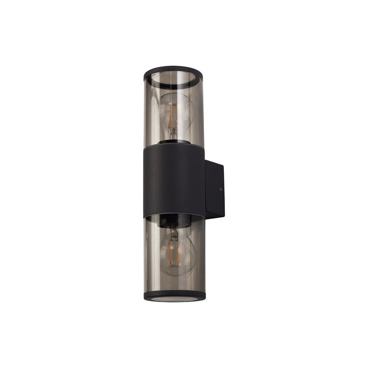 Nelson Lighting NL7776/SM9 | Marc Outdoor Wall Lamp | Anthracite/Smoked