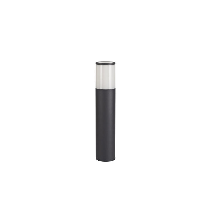 Nelson Lighting NL7777/OP9 Marc Outdoor 45cm Post Lamp 1 Light Anthracite/Opal