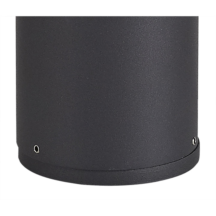 Nelson Lighting NL7777/OP9 Marc Outdoor 45cm Post Lamp 1 Light Anthracite/Opal