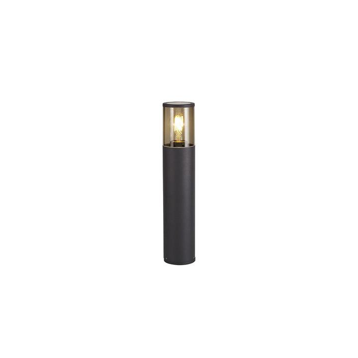 Nelson Lighting NL7777/SM9 Marc Outdoor 45cm Post Lamp 1 Light Anthracite/Smoked