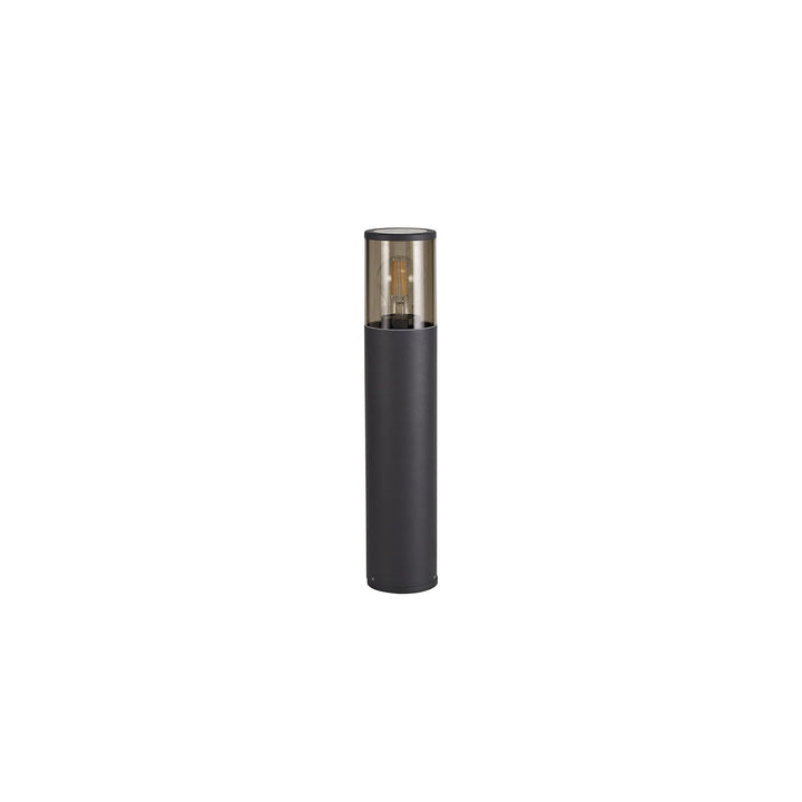 Nelson Lighting NL7777/SM9 Marc Outdoor 45cm Post Lamp 1 Light Anthracite/Smoked
