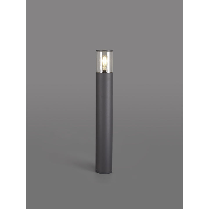 Nelson Lighting NL7778/CL9 Marc Outdoor 65cm Post Lamp 1 Light Anthracite/Clear