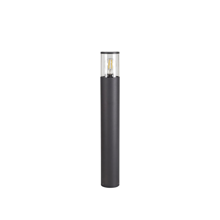 Nelson Lighting NL7778/CL9 Marc Outdoor 65cm Post Lamp 1 Light Anthracite/Clear