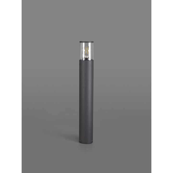 Nelson Lighting NL7778/CL9 Marc Outdoor 65cm Post Lamp 1 Light Anthracite/Clear