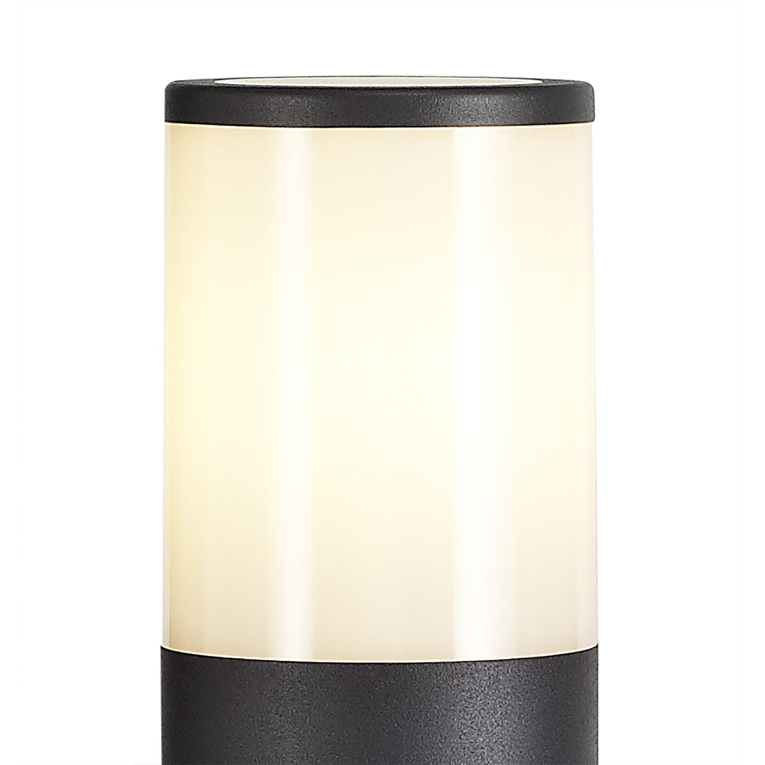 Nelson Lighting NL7778/OP9 Marc Outdoor 65cm Post Lamp 1 Light Anthracite/Opal