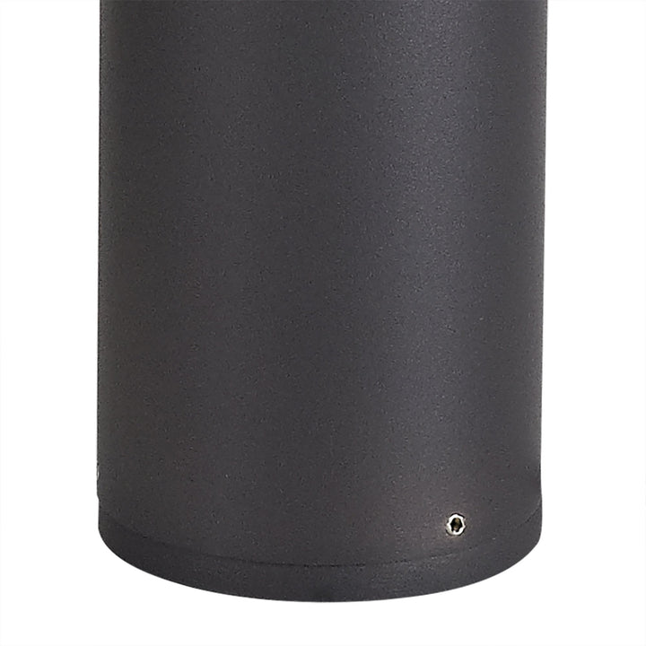 Nelson Lighting NL7778/SM9 Marc Outdoor 65cm Post Lamp 1 Light Anthracite/Smoked