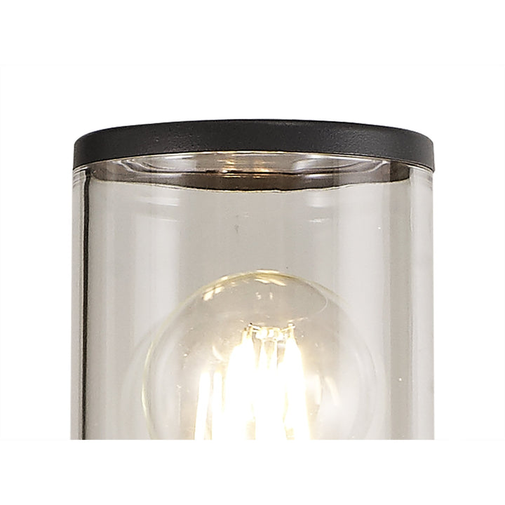 Nelson Lighting NL7779/CL9 Marc Outdoor 90cm Post Lamp 1 Light Anthracite/Clear