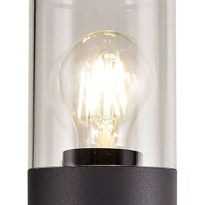 Nelson Lighting NL7779/CL9 Marc Outdoor 90cm Post Lamp 1 Light Anthracite/Clear