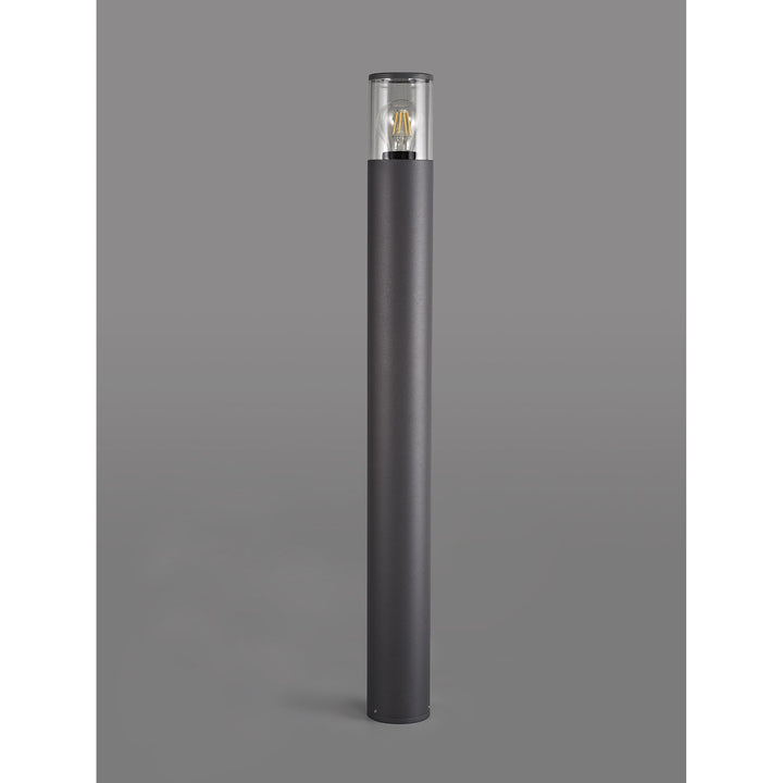 Nelson Lighting NL7779/CL9 Marc Outdoor 90cm Post Lamp 1 Light Anthracite/Clear