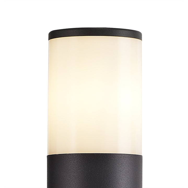 Nelson Lighting NL7779/OP9 Marc Outdoor 90cm Post Lamp 1 Light Anthracite/Opal