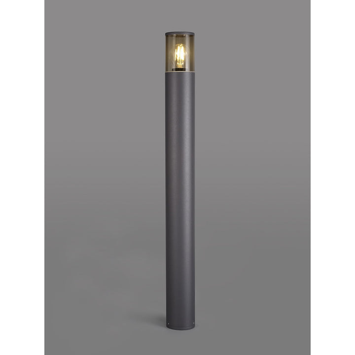 Nelson Lighting NL7779/SM9 | Marc Outdoor Post Lamp | 90cm | Anthracite/Smoked