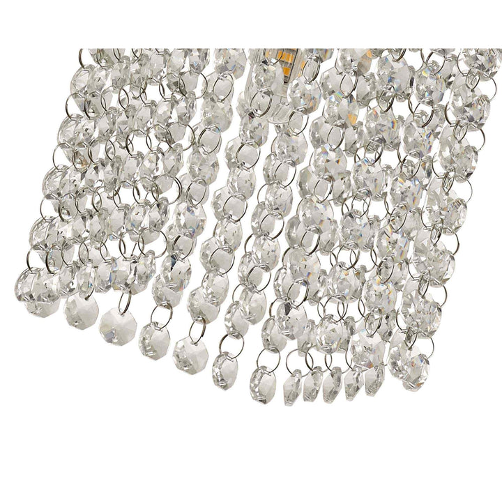Nelson Lighting NL70539 Marie Bathroom Ceiling Light 1 Light Polished Chrome/Crystal