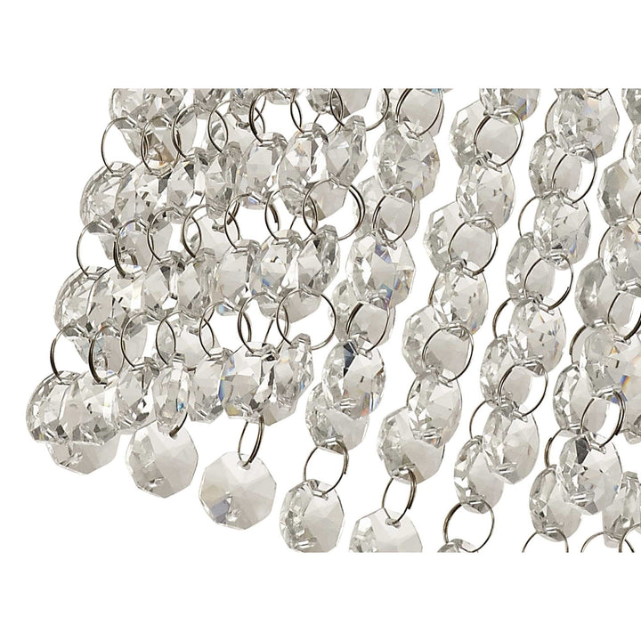 Nelson Lighting NL70539 Marie Bathroom Ceiling Light 1 Light Polished Chrome/Crystal