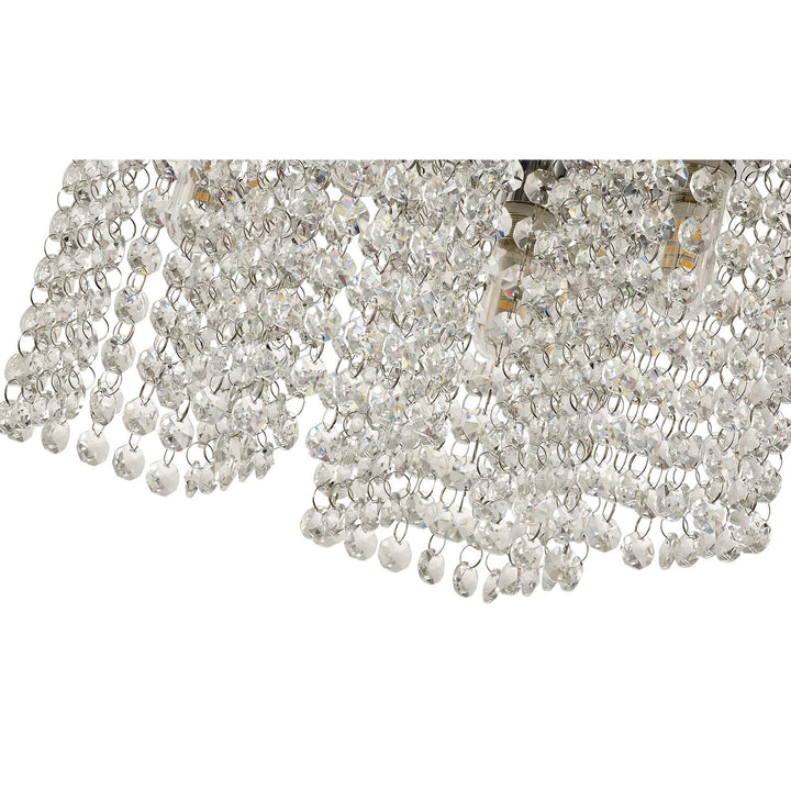 Nelson Lighting NL70549 Marie Bathroom Ceiling Light 4 Light Polished Chrome/Crystal