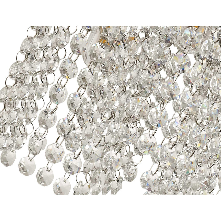 Nelson Lighting NL70549 Marie Bathroom Ceiling Light 4 Light Polished Chrome/Crystal