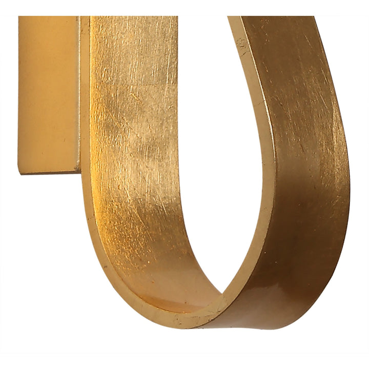 Nelson Lighting NL73659 Marion Wall Lamp LED Gold Leaf