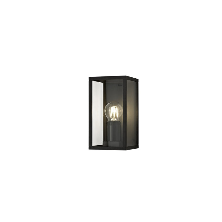 Nelson Lighting NL71159 Mateo Outdoor Flush Wall Lamp 1 Light Graphite Black